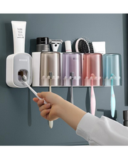 Wall Mount Toothbrush Holder Set