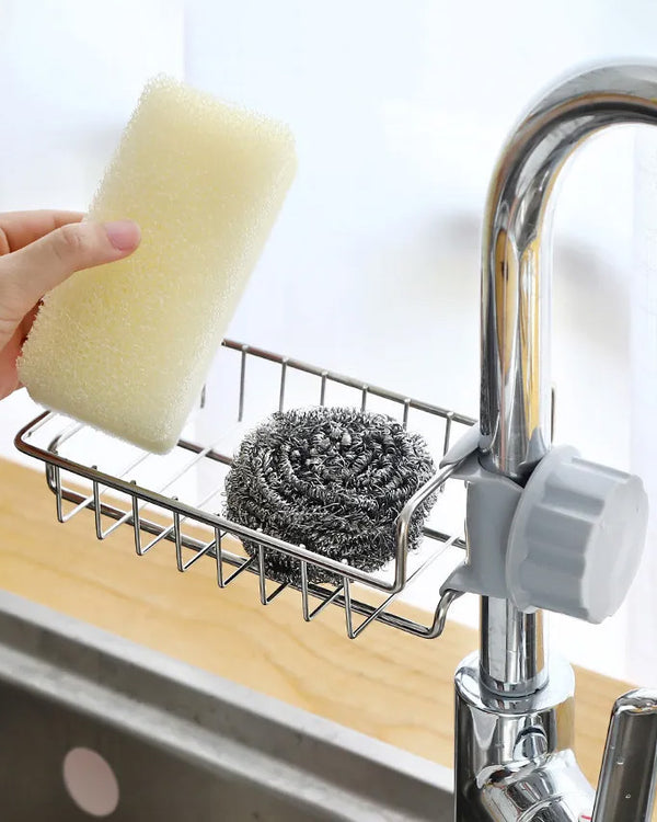 Sink Drain Rack Sponge Storage Faucet Holder
