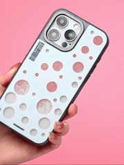 YoungKit Polka Dots iPhone 15 Pro Cover Case - Black (Original)