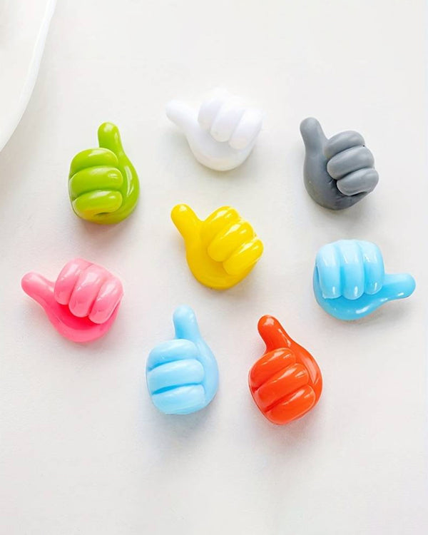 Wall Mounted Silicone Thumb Holder Set of 10
