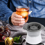 Sphere Ice Molds -Food Grade Silicone Quick freezing Ice Ball Maker Whiskey Round Ice Molding Tool for Home