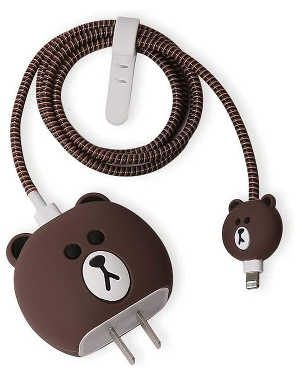 Teddy Bear - iPhone Charger Case and Cable Protector
