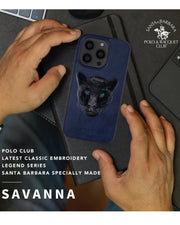 Santa Barbara Polo - Savanna Collection iPhone 14 Max Leather Case 'Panther' - (Original)