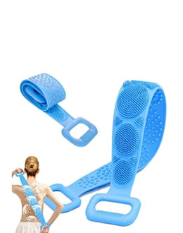 Silicone Body Back Scrubber Bath Brush - Blue