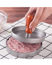 Burger Press With Wooden Handle