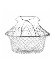 Foldable strainer basket