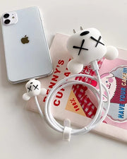 Bear Brick White- iPhone Charger Case and Cable Protector