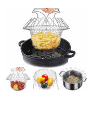 Foldable strainer basket