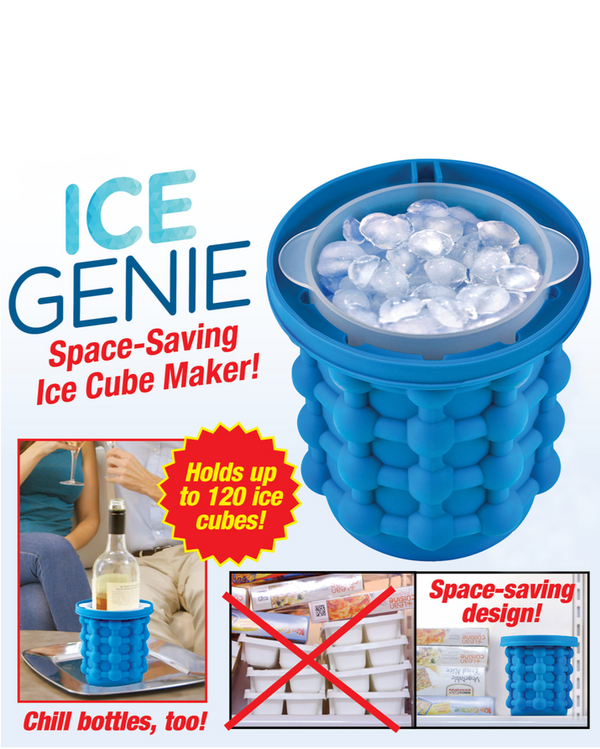 Silicone Ice Cube Maker Storage Bucket