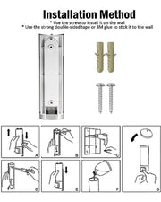 Wall Mounted Soap Shampoo Dispenser For Bathroom Basin Kitchen Sink