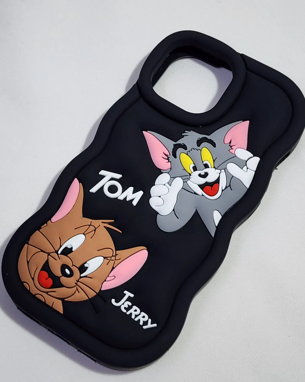 Tom & Jerry 'Black' - iPhone Mobile Cover Case