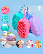 Double Sided Silicone Bubble Bath Brush Set Of 2