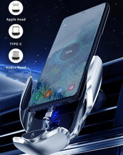 Smart Sensor Car Mobile Holder with Wireless Charger