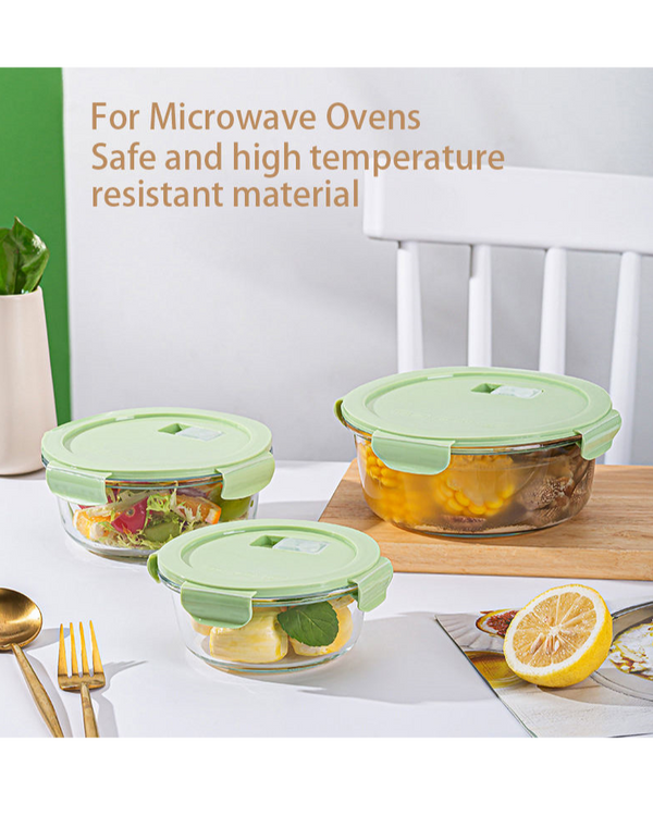 Food Storage Container with Air-Tight Lid - Set of 2