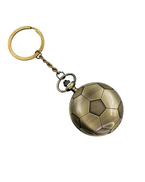 Soccer Ball Keychain with Pocket Watch