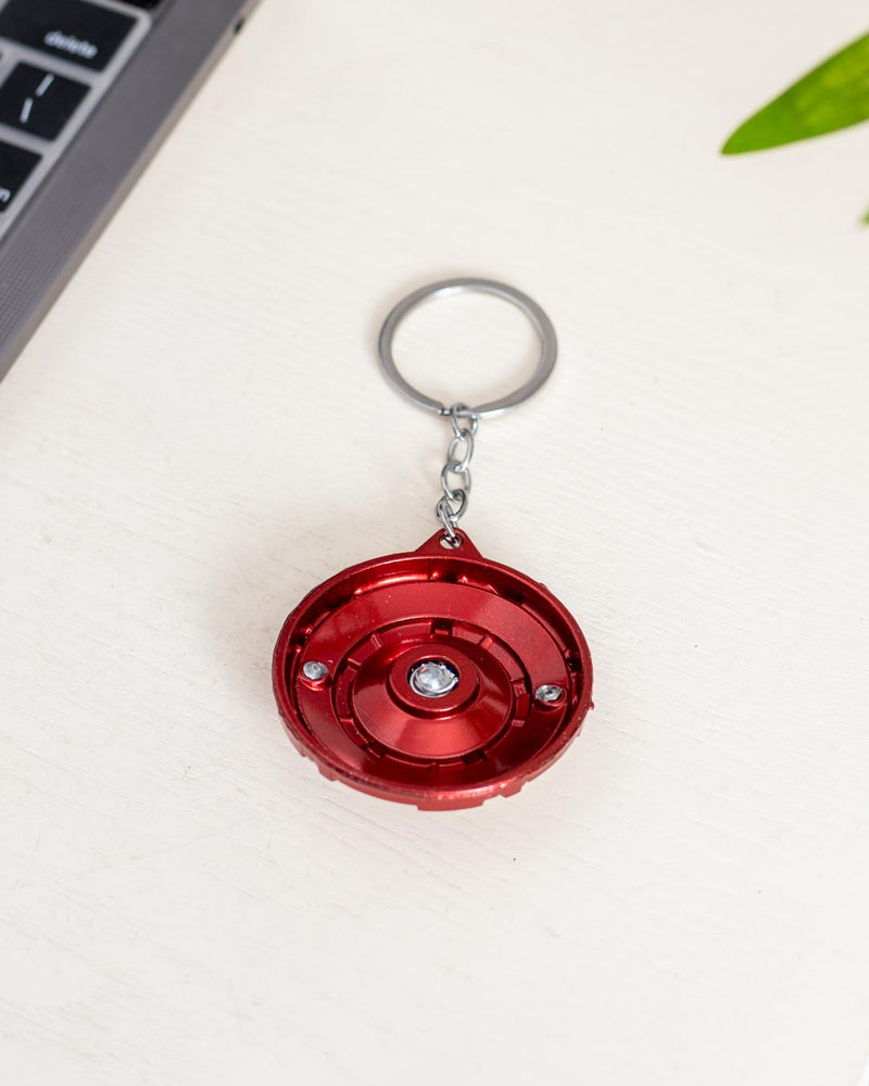 Captain America Shield Spinning Keychain