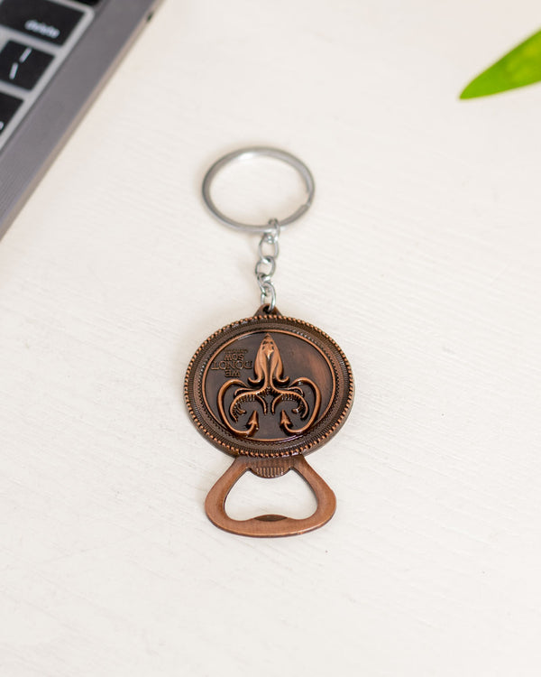 Game Of Thrones - Greyjoy Keychain With Bottle Opener - Copper