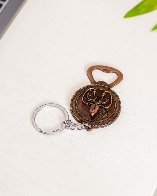 Game Of Thrones - Greyjoy Keychain With Bottle Opener - Copper