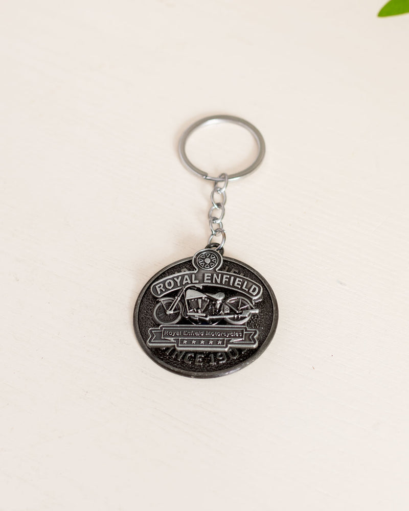 Royal Enfield Motocycle Keychain - Black