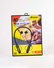 Wireless Earphone Smart Neckband for Hands-Free - Black