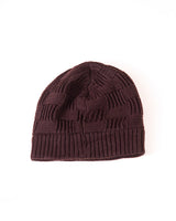 Solid Woolen Winter Cap - Brown