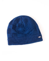 Solid Woolen Winter Cap - Blue