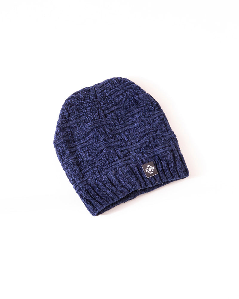 Winter Beanie Woolen Cap with Scarf Set - Blue