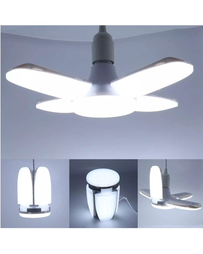 Fan Look LED Bulb Adjustable Ceiling Lights - White