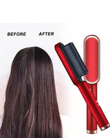 2 in 1 Hair Brush and Curler - Hair Straight Comb