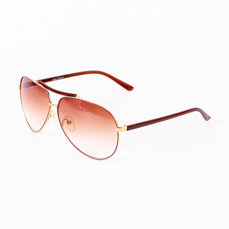 Unisex Sunglasses with Hanging Cover Case - "C5647 GSC16"