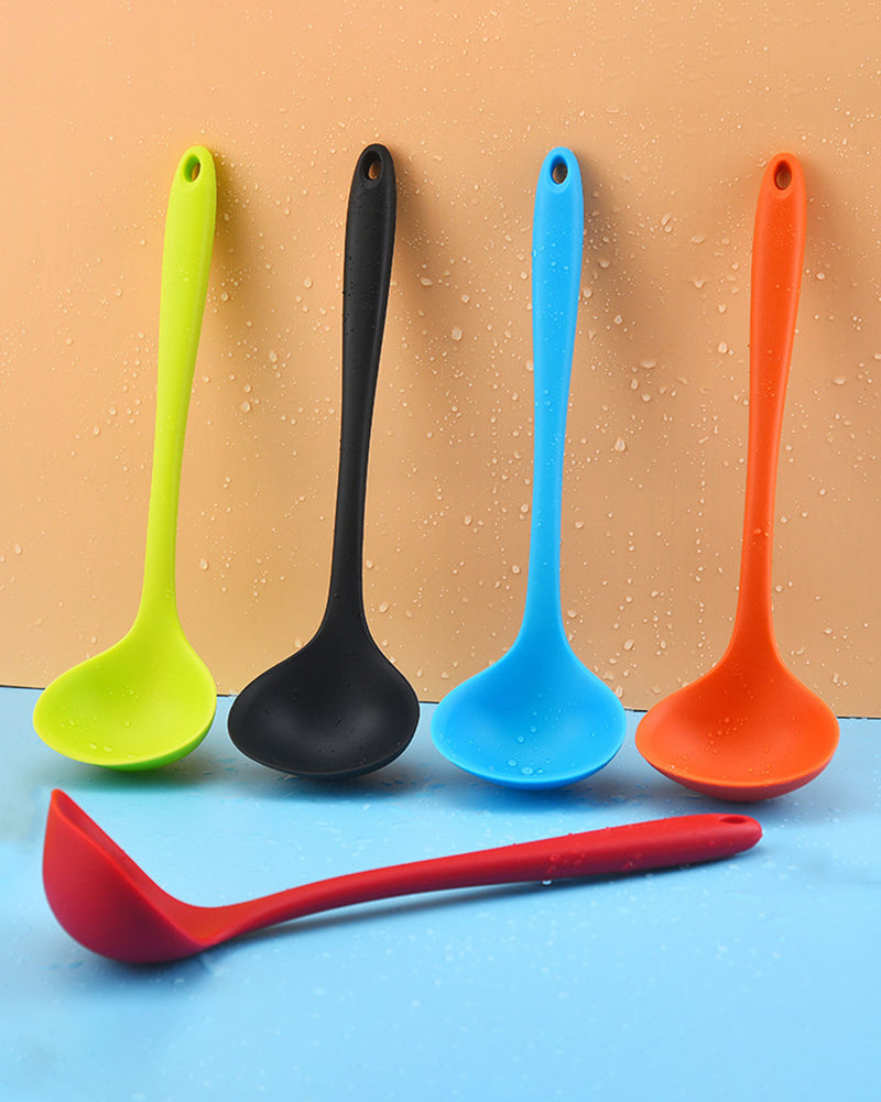 Silicone Ladle Soup Spoon - Black