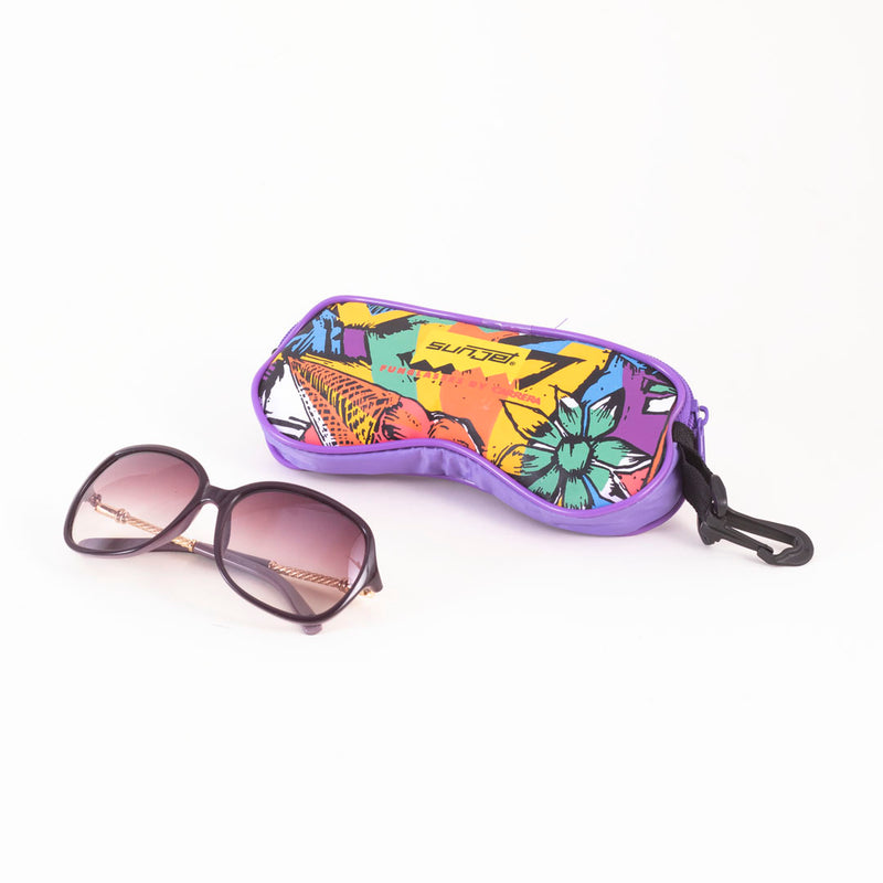 Ladies Sunglasses with Hanging Cover Case - "F218 C738 59 16-133"