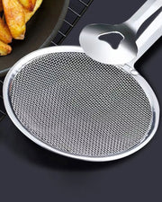 Stainless Steel 2 in 1 Fry Oil Filter Spoon Strainer With Tong - Set of 2