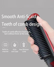 2 in 1 Hair Brush and Curler - Hair Straight Comb