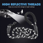 Strong And Durable 5ft. & 6.5ft  Long Reflective Dog Leash With Extra Padded Anti Slip Handle
