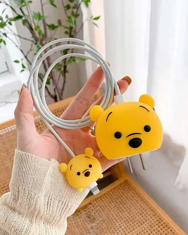 Cute Pooh - iPhone Charger Case and Cable Protector