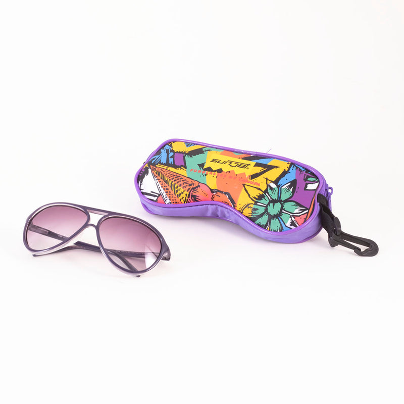 Unisex Sunglasses with Hanging Cover Case - "MW 803 PUR"