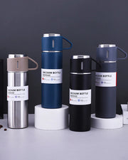 Vacuum Flask Thermos with 3 Cups Set