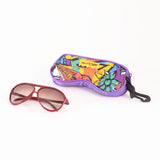 Unisex Sunglasses with Hanging Cover Case - "MW 803 RED"