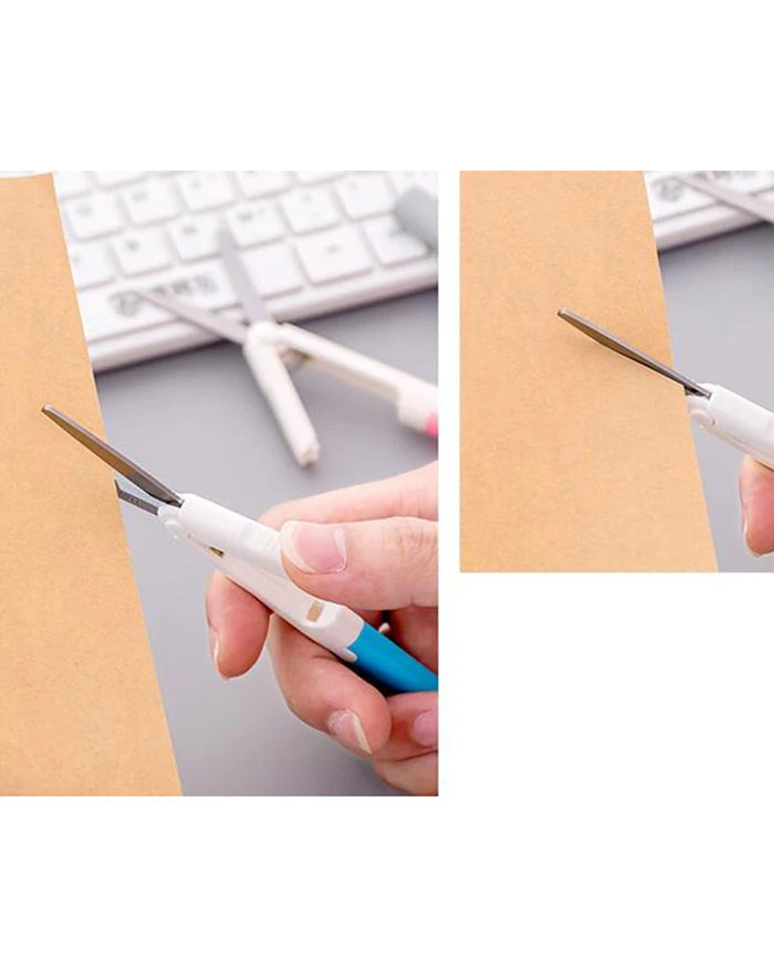 Scissor With Cutter Pen Shape