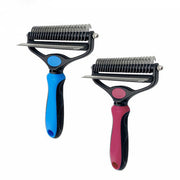 2-In-1 De-Shedding And De-Matting Tool/Comb/Brush For Removal Of Tangles, Matts And Loose Undercoat Fur