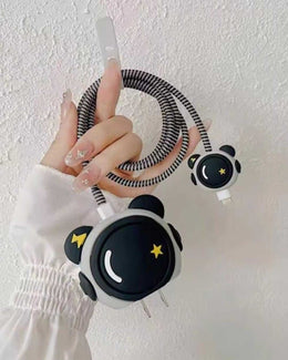 Astronaut II - iPhone Charger Case and Cable Protector - Black