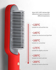 2 in 1 Hair Brush and Curler - Hair Straight Comb
