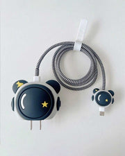 Astronaut II - iPhone Charger Case and Cable Protector - Black