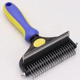 2-In-1 De-Shedding And De-Matting Tool/Comb/Brush For Removal Of Tangles, Matts And Loose Undercoat Fur