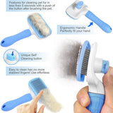 Self- Cleaning Slicker Hair Brush For Dogs And Cats