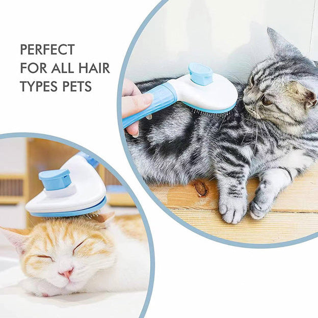 Self- Cleaning Slicker Hair Brush For Dogs And Cats