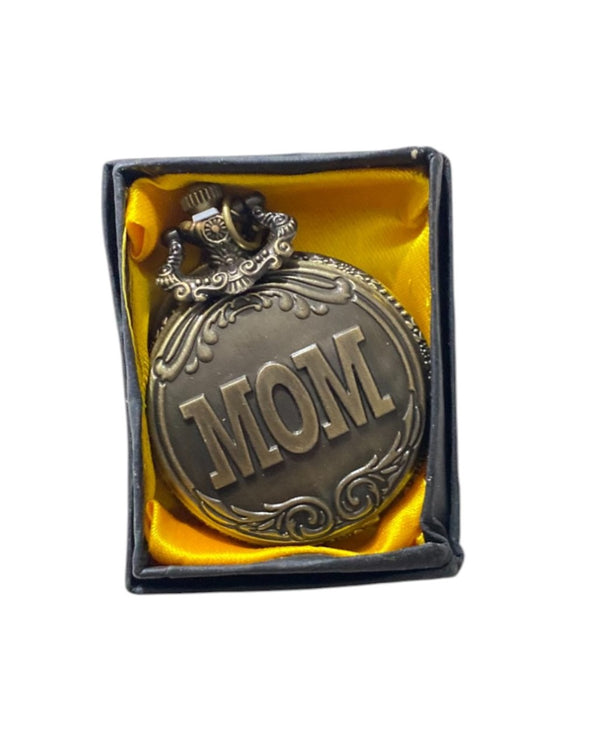 Mom Pocket Watch Keychain