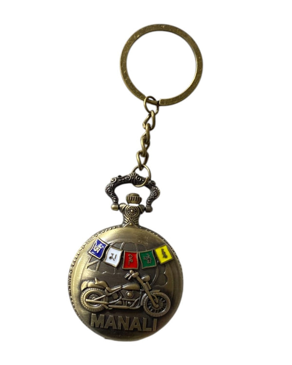 Manali Rider Pocket Watch with Prayer Flags-Pocket Watchh