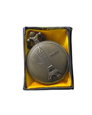 Paris Pocket Watch Keychain
